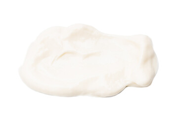 mayonnaise sauce isolated on white background. mayo paste cut out