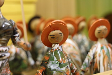 wooden doll in the market