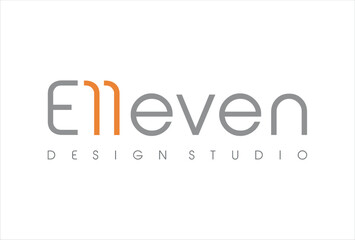 Elleven Studio logo design concept.