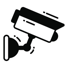 CCTV Camera, Protection and security vector icons set cyber computer network business data technology