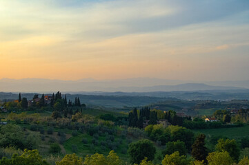Beautiful landscape in Tuscany, Italy