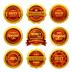 Set quality and guarantee labels