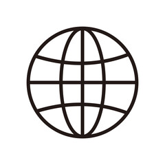 globe icon vector illustration sign