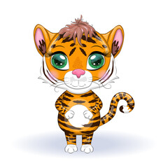 Illustrations for Chinese New Year 2022, year of the Tiger. Lunar new year 2022.