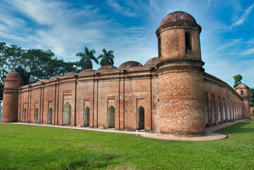 Sixty Dome Mosque in Bagerhat is part of the UNESCO World Heritage list