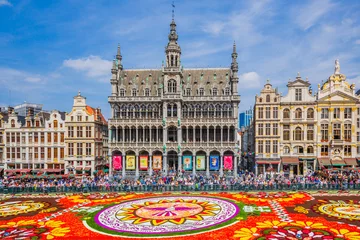 Zelfklevend Fotobehang Brussels, Belgium. Flower Carpet 2018. © SCStock