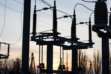 110 kV line disconnector. Engineering.