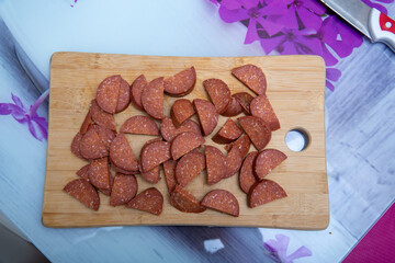 chip cookies on wooden table