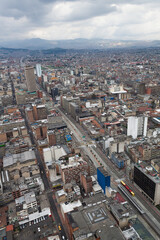 Latin American city center, third world country 