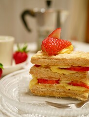 pancakes with strawberries
