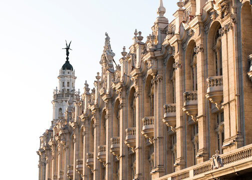 Beautiful historical building in Havanan, Cuba.