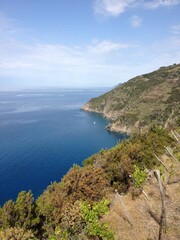 Fototapeta na wymiar Coastline next to Cinque Terre Italy