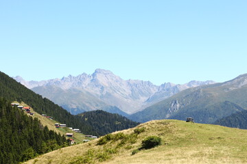 landscape in the dolomites