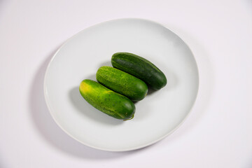 cucumbers in a plate