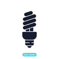 Light Bulb icon. Light Bulb lamp symbol template for graphic and web design collection logo vector illustration