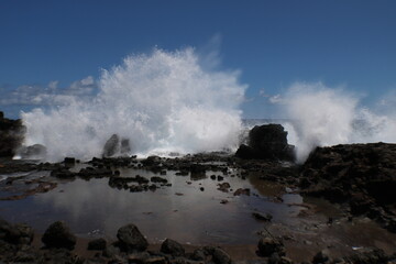 crashing waves