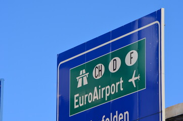 EuroAirport, Autobahn, Basel, Schweiz