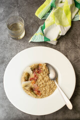 Artichoke risotto with crunchy bacon