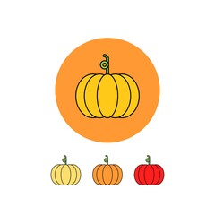 Pumkin flat vector icon. Halloween flat vector sign