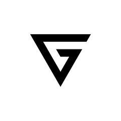 G creative business triangle logo letter. Universal elegant vector designs