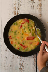 Vegan stew with some vegetables