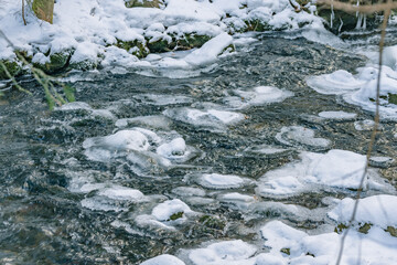 Die kleine Ohe bei Waldhäuser im Nationalpark Bayerischer Wald.