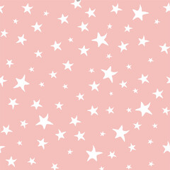 Stars Pattern Pink Pattern Pink Background Baby Pattern Baby Pattern Textile Pattern Fabric Seamless Background