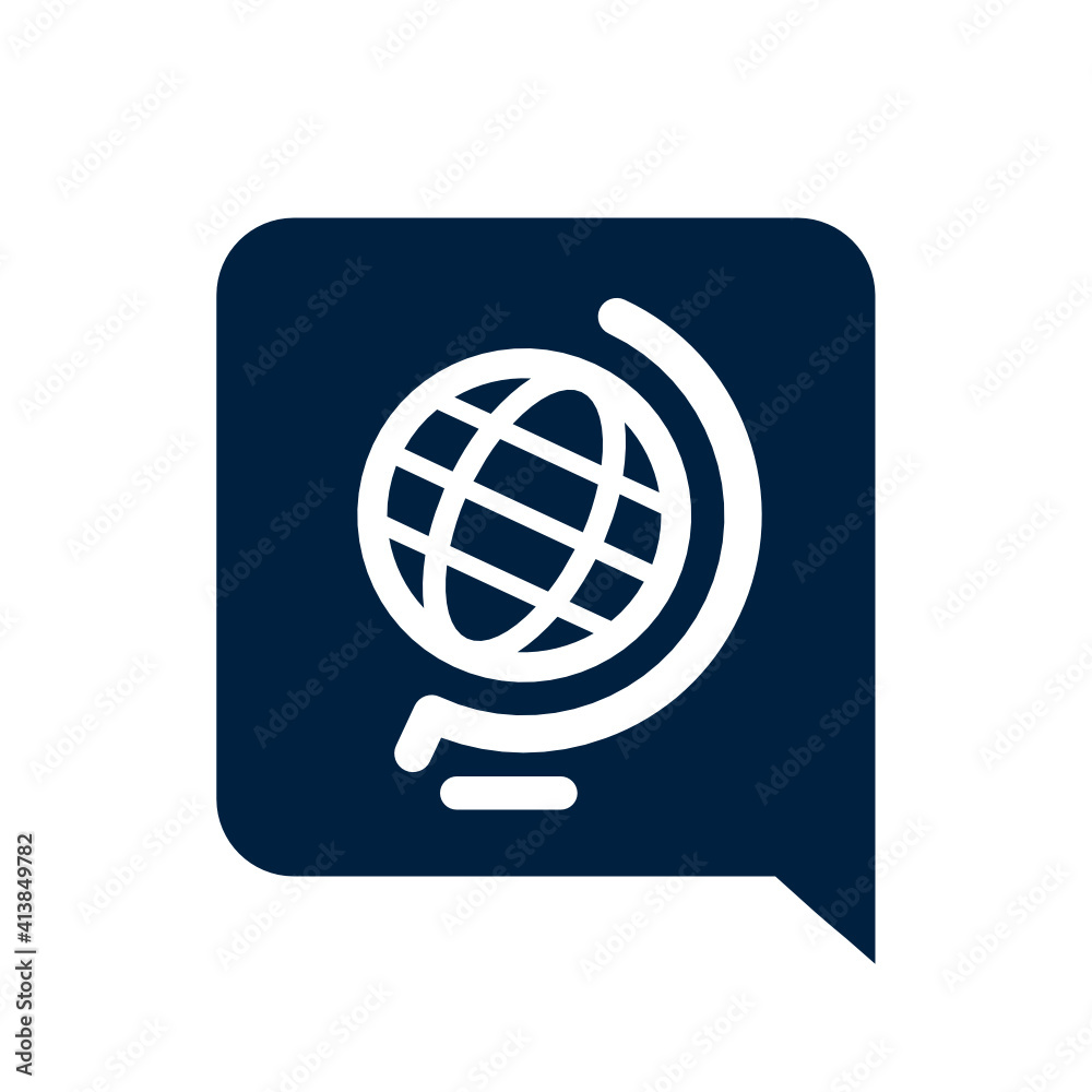 Poster globe - app