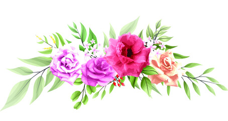 Beautiful pink rose arrangement set
