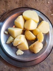 potatoes on a plate