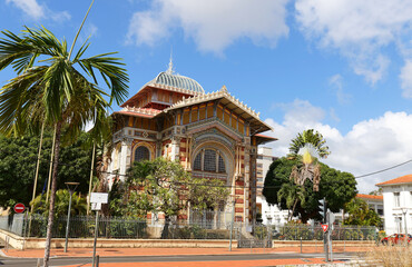 Fototapeta premium The Schoelcher library., Fort de France city, Martinique island, French West Indies.