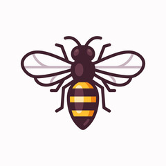 Cartoon bee icon