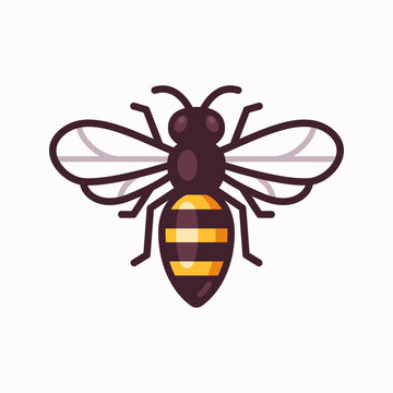 recommend clip art: Cartoon bee icon