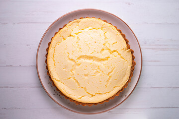 Soft cheesecake with cookie base