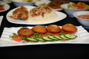 Iraqi Kubba platter mix 