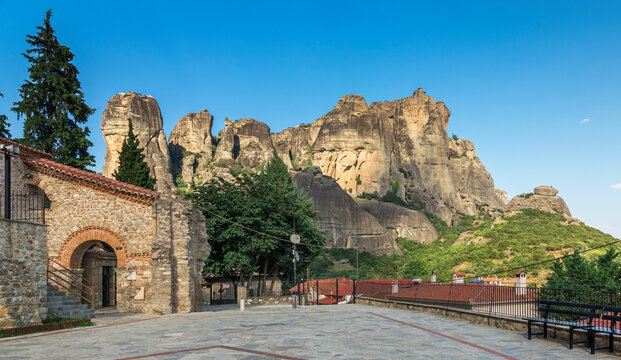 Ancient Byzantine church in Meteora, Greece