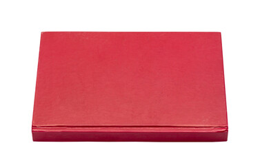 side of red book isolated on white background, high resolution image