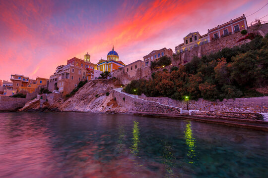 Vaporia district of Ermoupoli town on Syros island.