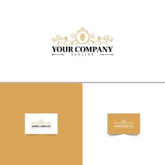 Letter TA luxury logo design template