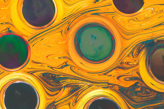 Colorful paint patterns as Abstract art background texture
