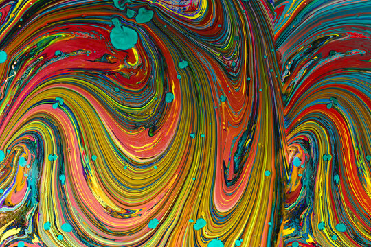 Colorful paint patterns as Abstract art background texture