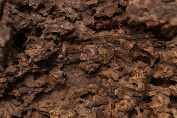 Section of a surface structure of cork. Tree bark in brown tones. Beautiful background.
Ausschnitt einer Oberfl&auml;chenstruktur von Kork. Baumrinde in braunen Farbt&ouml;nen