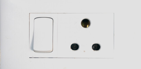 1 socket 1 switch connection white extension board