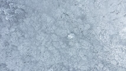 冬・雪山・ドローン・空撮