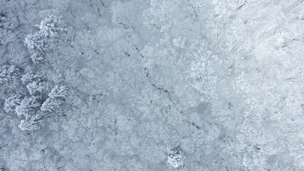 冬・雪山・ドローン・空撮