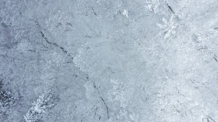 冬・雪山・ドローン・空撮