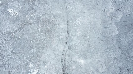 冬・雪山・ドローン・空撮