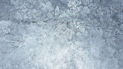 冬・雪山・ドローン・空撮