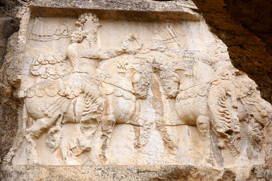Naghshe Rostam. Naqsh-e Rustam is an ancient necropolis located about