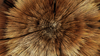 Fractal wood intersection